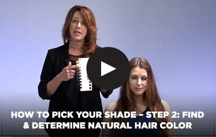 How to Pick Your Shade - Step 2: Find & Determine Natural Hair Color